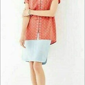 J. Jill pull on tencel denim pencil skirt NWT